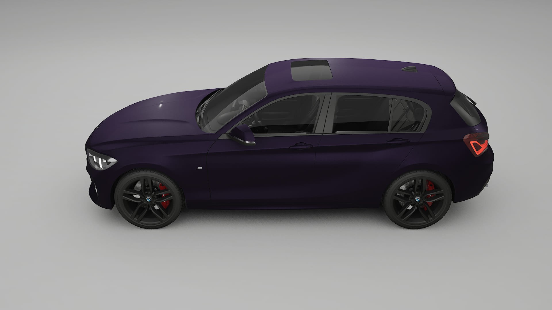 BMW 1 F20 facelift LCI TPU Lakbeschermingsfolie | VIOLET Kleurveranderende PPF – Volledig Voorgesneden Kit