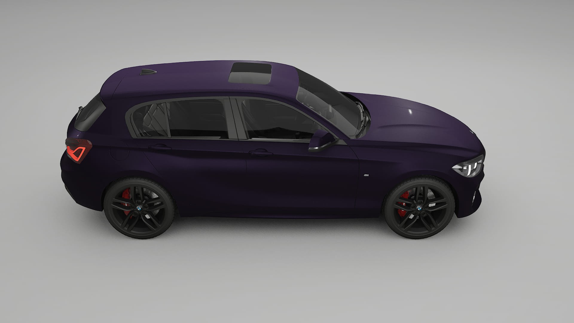BMW 1 F20 facelift LCI TPU Lakbeschermingsfolie | VIOLET Kleurveranderende PPF – Volledig Voorgesneden Kit