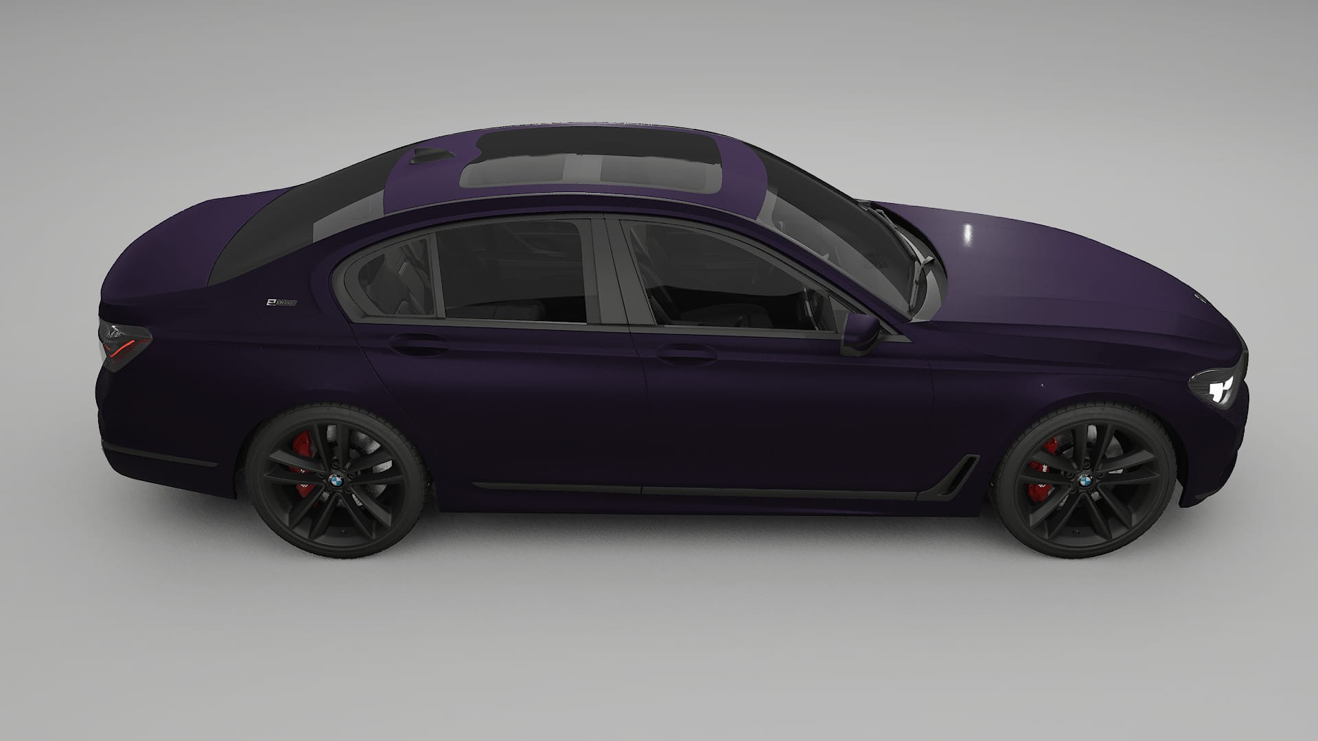 BMW 7 G11 G12 facelift LCI TPU Lakbeschermingsfolie | VIOLET Kleurveranderende PPF – Volledig Voorgesneden Kit