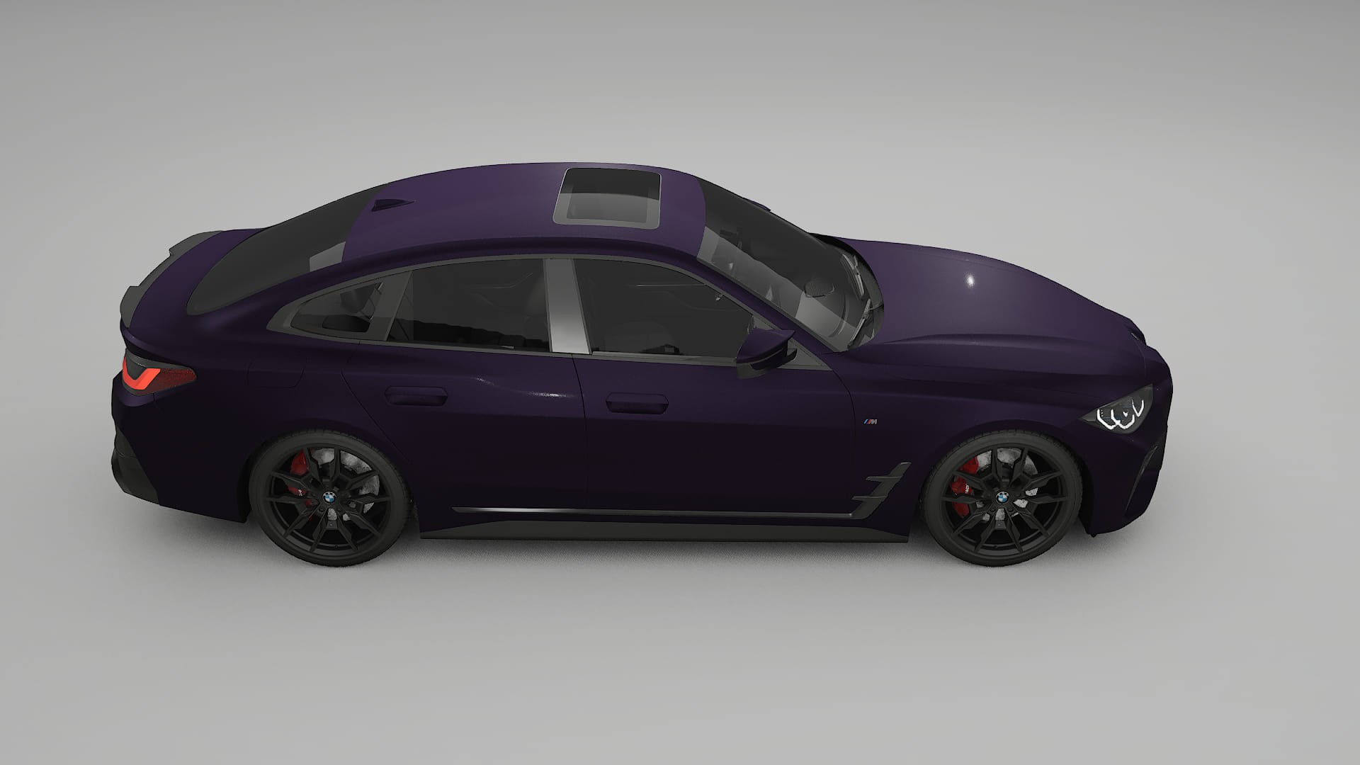 BMW I4 G26 M Package TPU Lakbeschermingsfolie | VIOLET Kleurveranderende PPF – Volledig Voorgesneden Kit