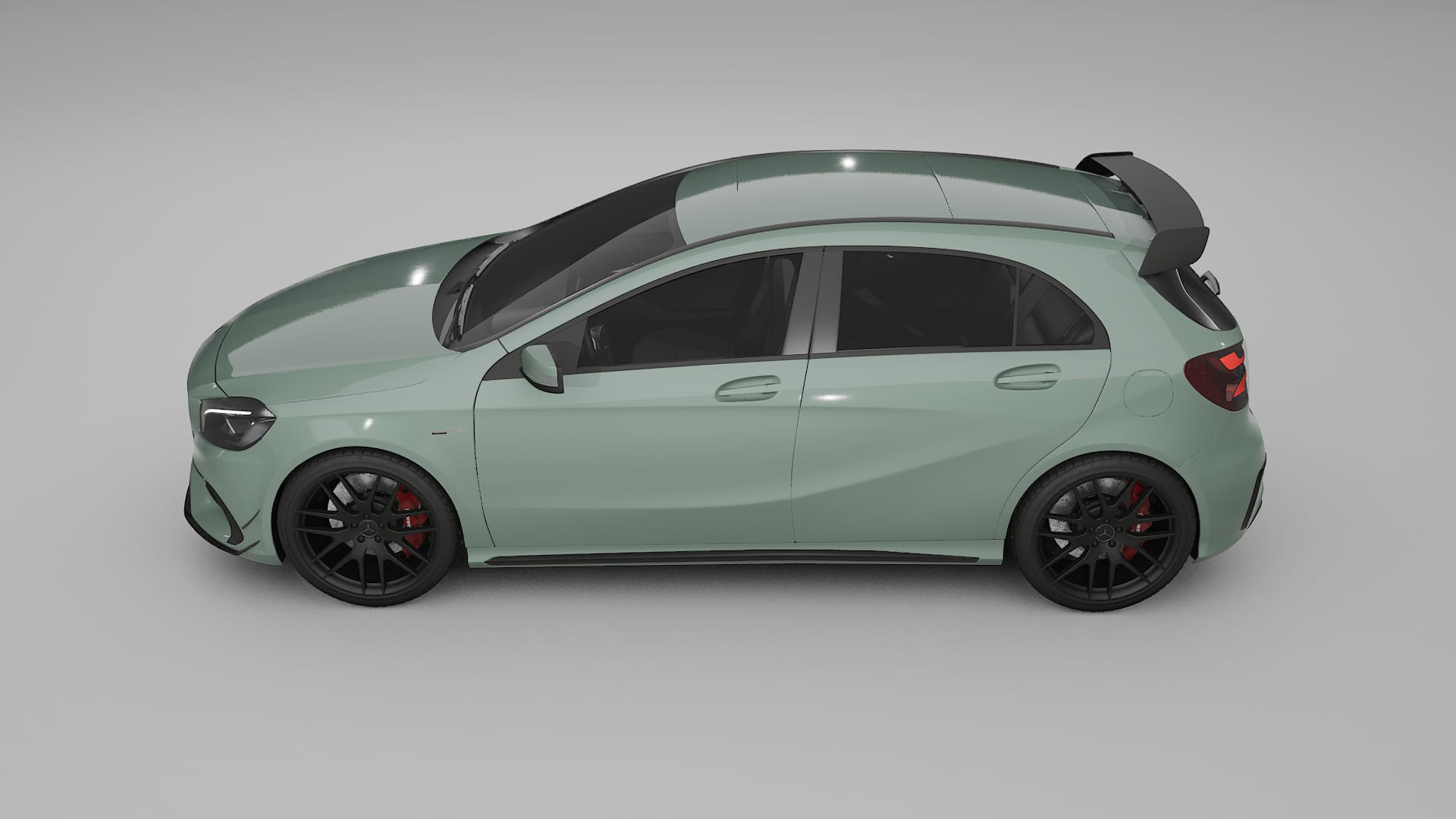 Mercedes A45 AMG W176 TPU Lakbeschermingsfolie | CINDER Kleurveranderende PPF – Volledig Voorgesneden Kit