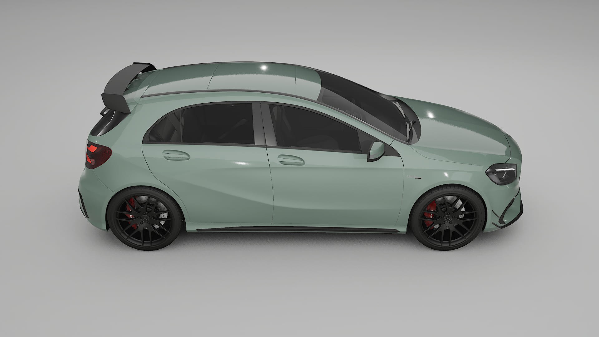 Mercedes A45 AMG W176 TPU Lakbeschermingsfolie | CINDER Kleurveranderende PPF – Volledig Voorgesneden Kit