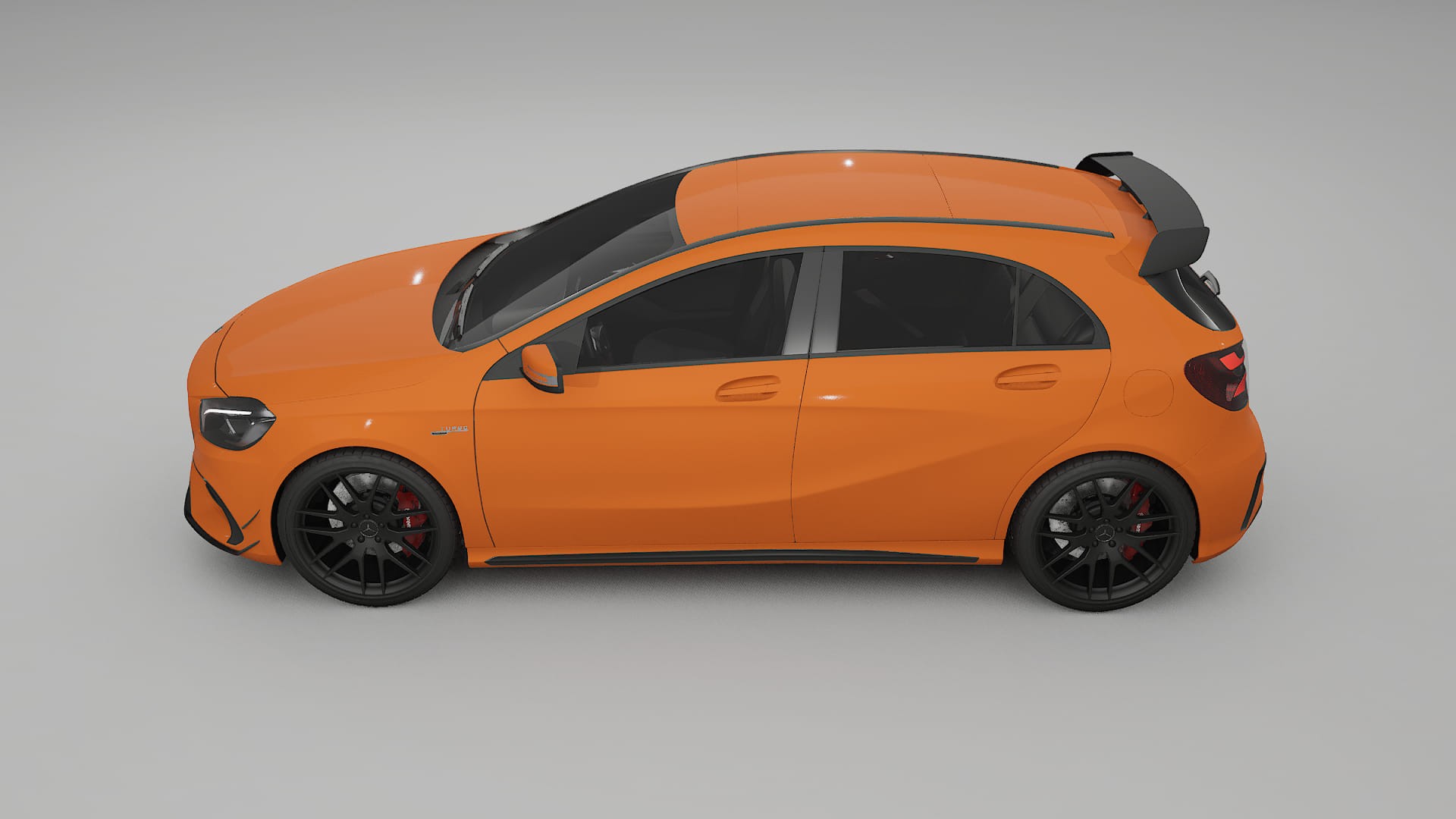 Mercedes A45 AMG W176 TPU Lakbeschermingsfolie | ROCKET Kleurveranderende PPF – Volledig Voorgesneden Kit