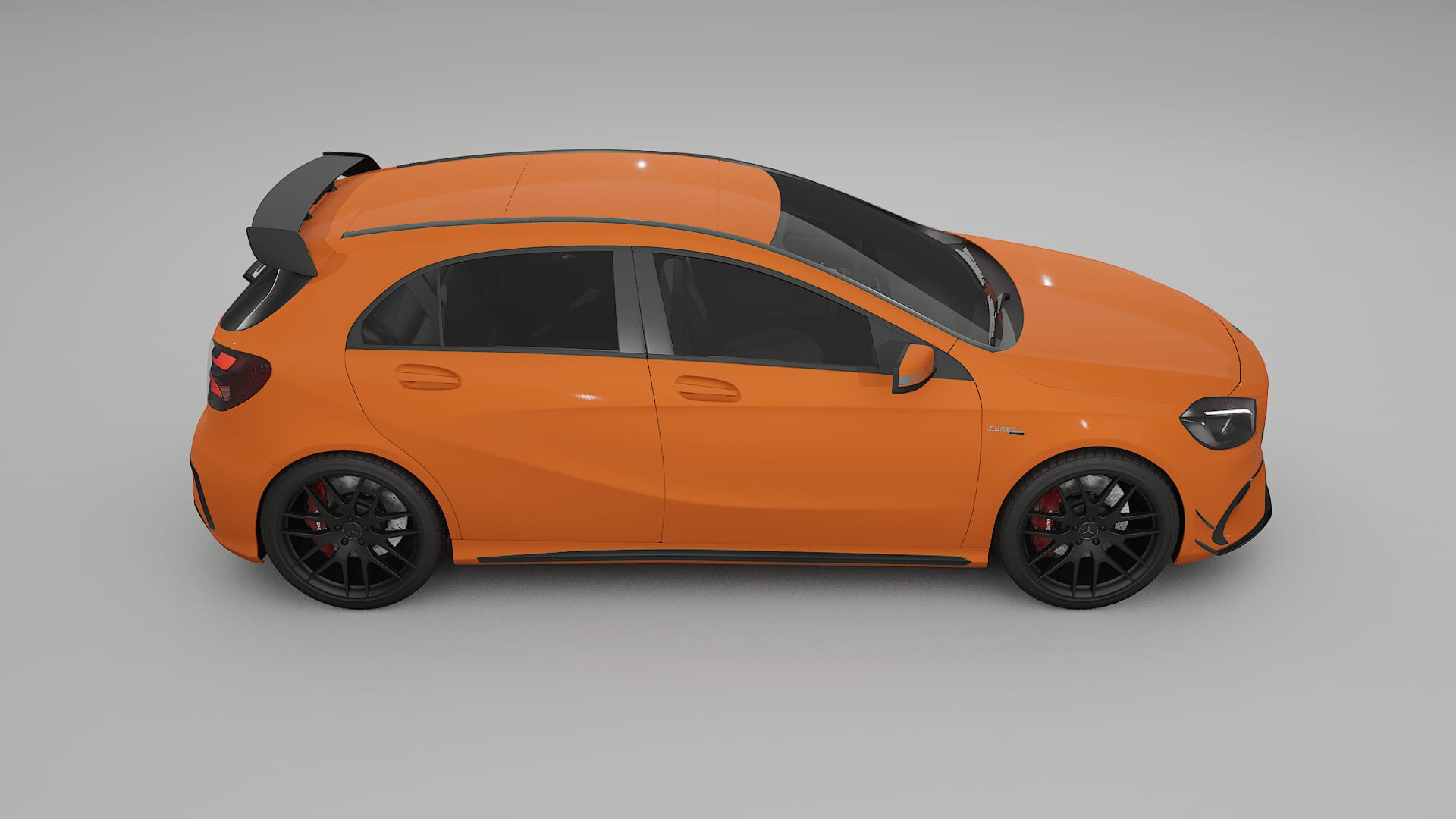 Mercedes A45 AMG W176 TPU Lakbeschermingsfolie | ROCKET Kleurveranderende PPF – Volledig Voorgesneden Kit