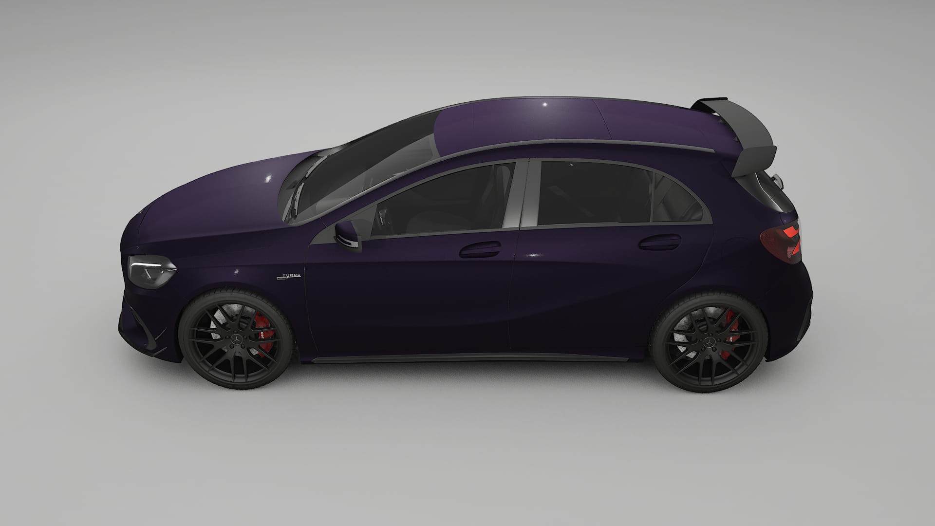 Mercedes A45 AMG W176 TPU Lakbeschermingsfolie | VIOLET Kleurveranderende PPF – Volledig Voorgesneden Kit