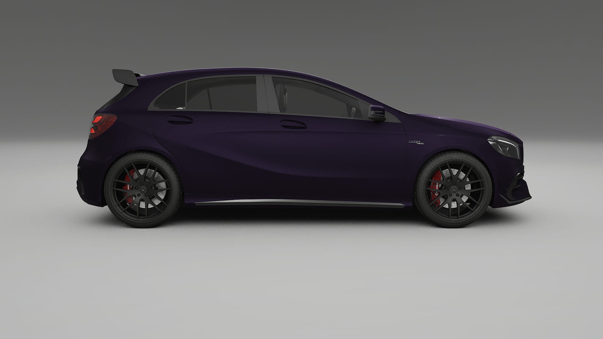 Mercedes A45 AMG W176 TPU Lakbeschermingsfolie | VIOLET Kleurveranderende PPF – Volledig Voorgesneden Kit