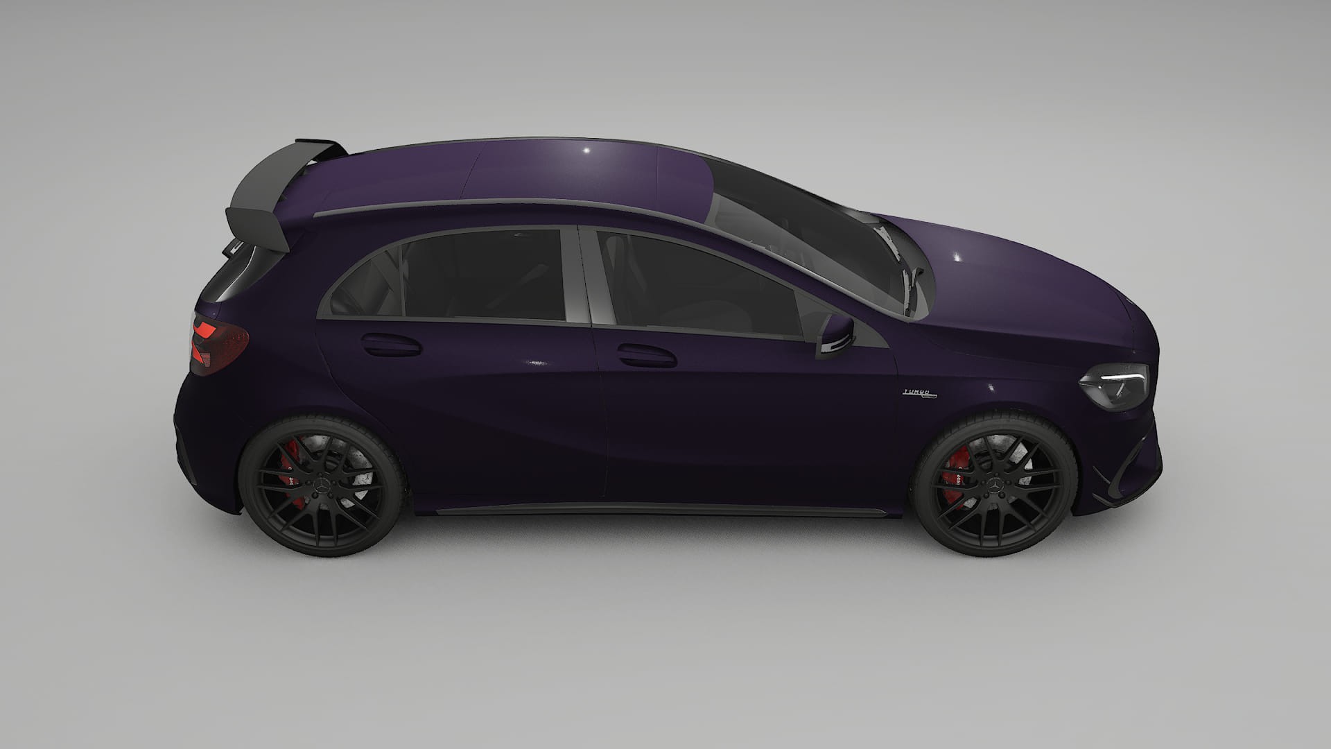 Mercedes A45 AMG W176 TPU Lakbeschermingsfolie | VIOLET Kleurveranderende PPF – Volledig Voorgesneden Kit