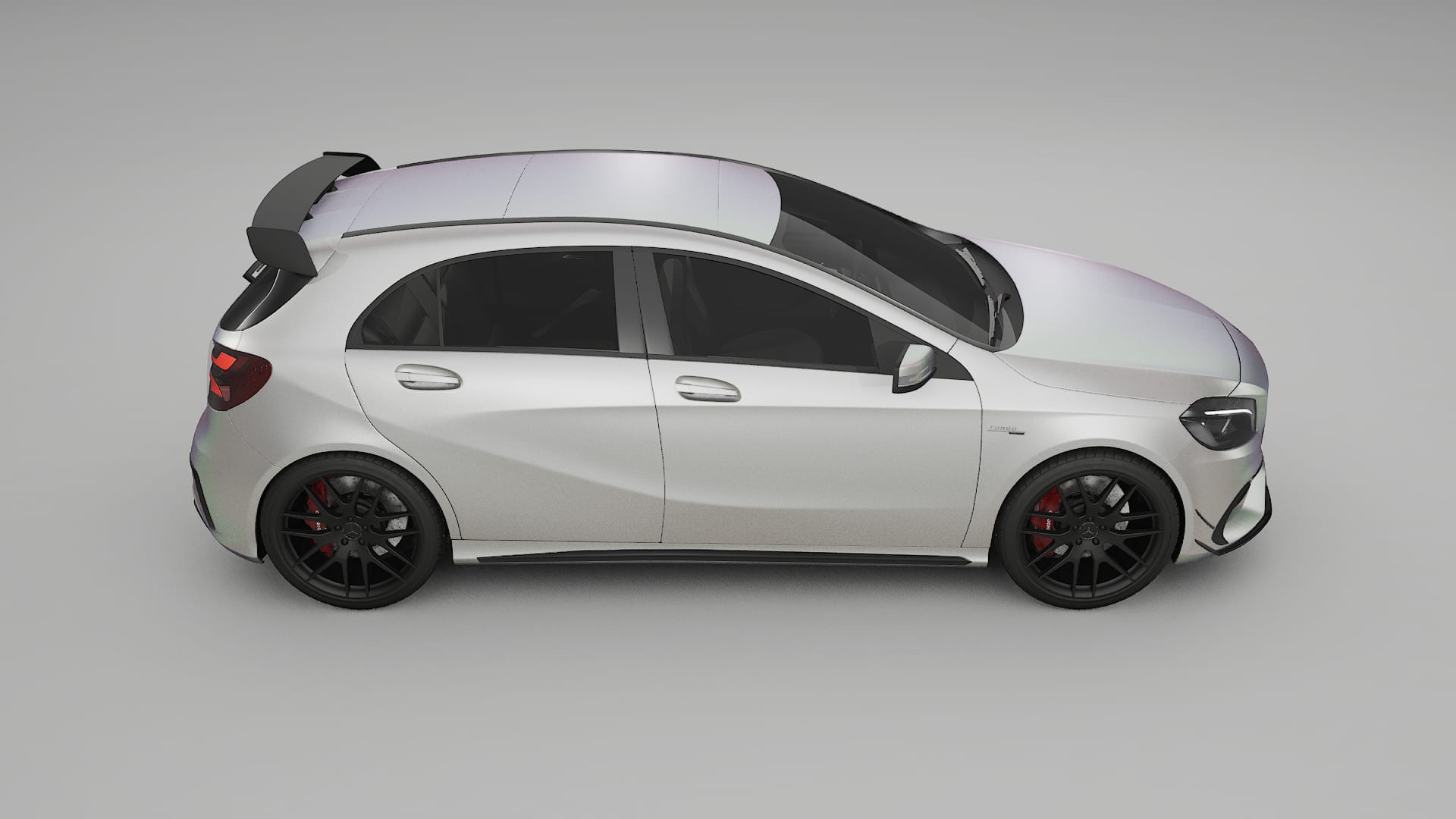 Mercedes A45 AMG W176 TPU Lakbeschermingsfolie | NEBULA Kleurveranderende PPF – Volledig Voorgesneden Kit