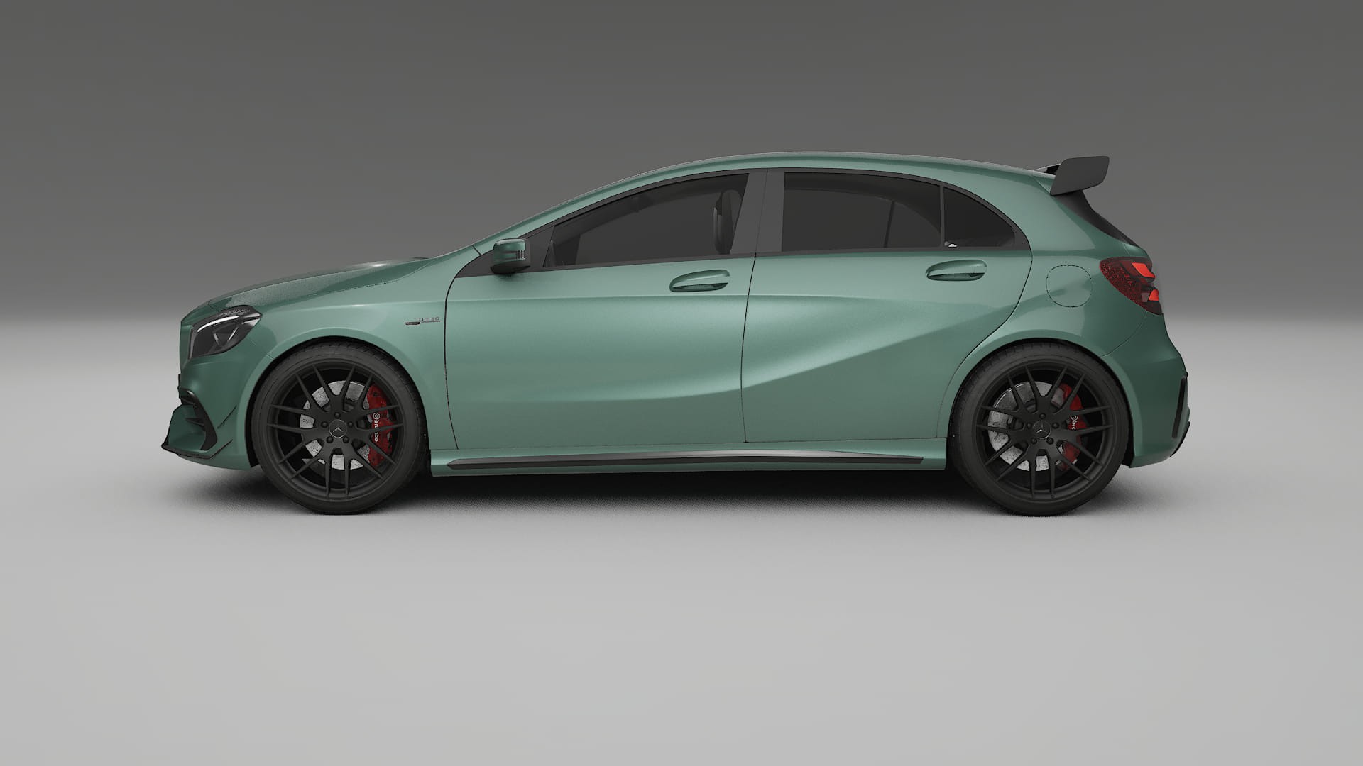 Mercedes A45 AMG W176 TPU Lakbeschermingsfolie | EVERGREEN Kleurveranderende PPF – Volledig Voorgesneden Kit