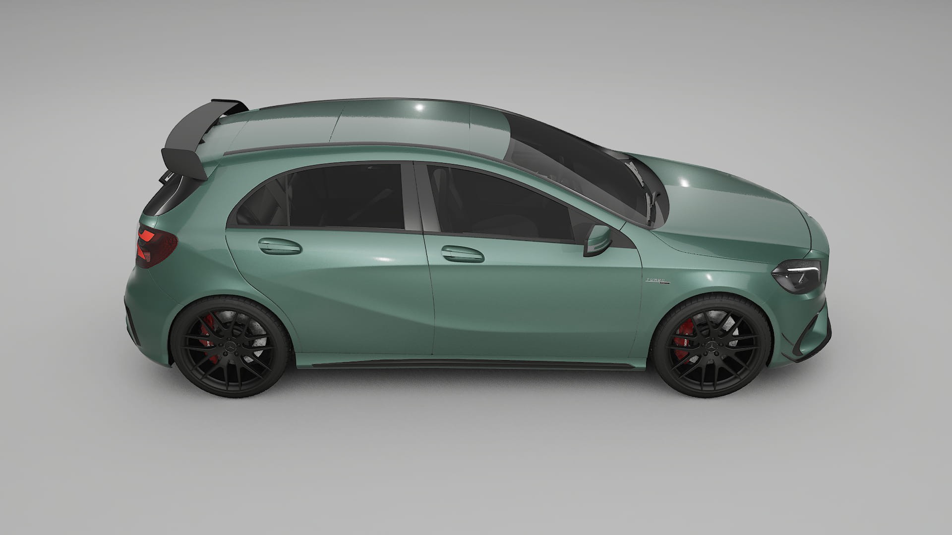 Mercedes A45 AMG W176 TPU Lakbeschermingsfolie | EVERGREEN Kleurveranderende PPF – Volledig Voorgesneden Kit
