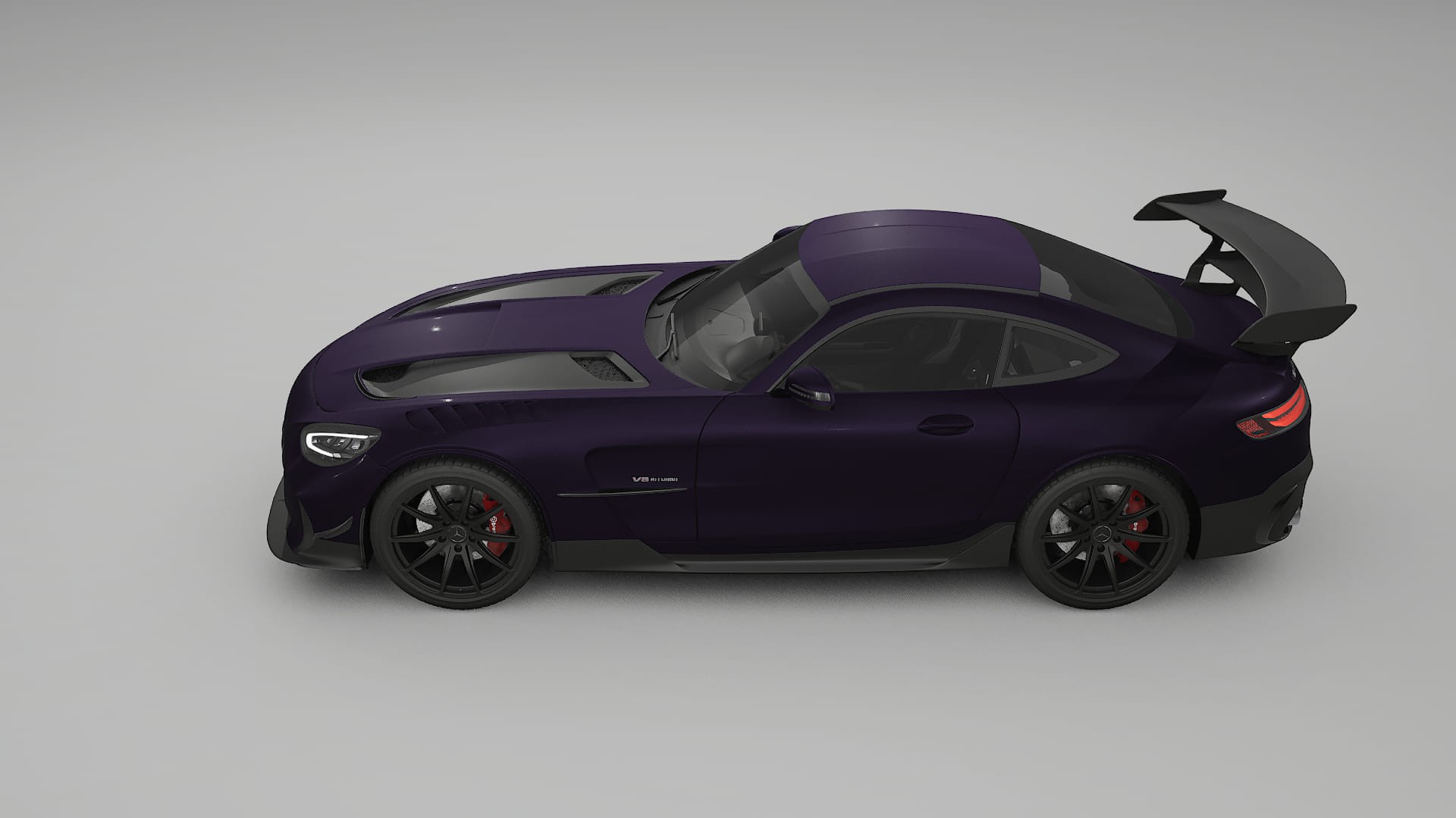 Mercedes AMG GT Black Series C192 Coupe TPU Lakbeschermingsfolie | VIOLET Kleurveranderende PPF – Volledig Voorgesneden Kit