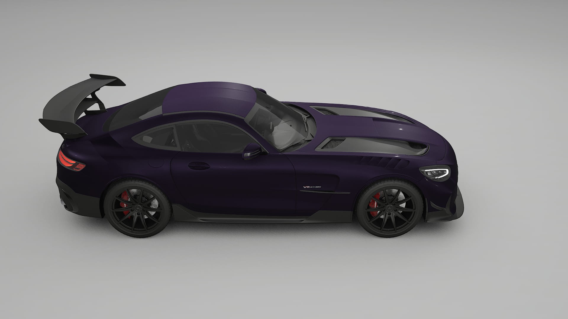 Mercedes AMG GT Black Series C192 Coupe TPU Lakbeschermingsfolie | VIOLET Kleurveranderende PPF – Volledig Voorgesneden Kit