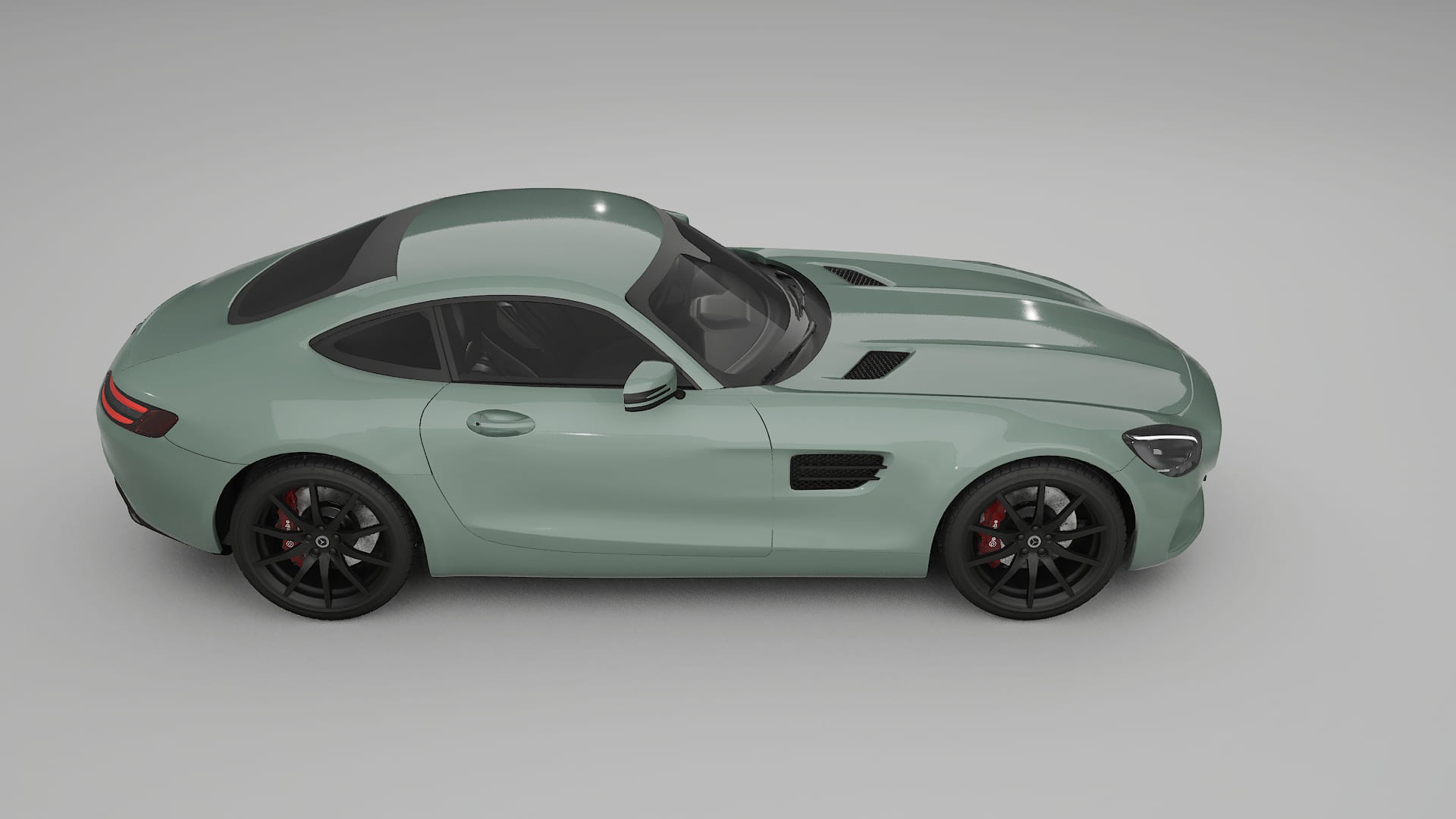Mercedes AMG GT C190 Coupe TPU Lakbeschermingsfolie | CINDER Kleurveranderende PPF – Volledig Voorgesneden Kit