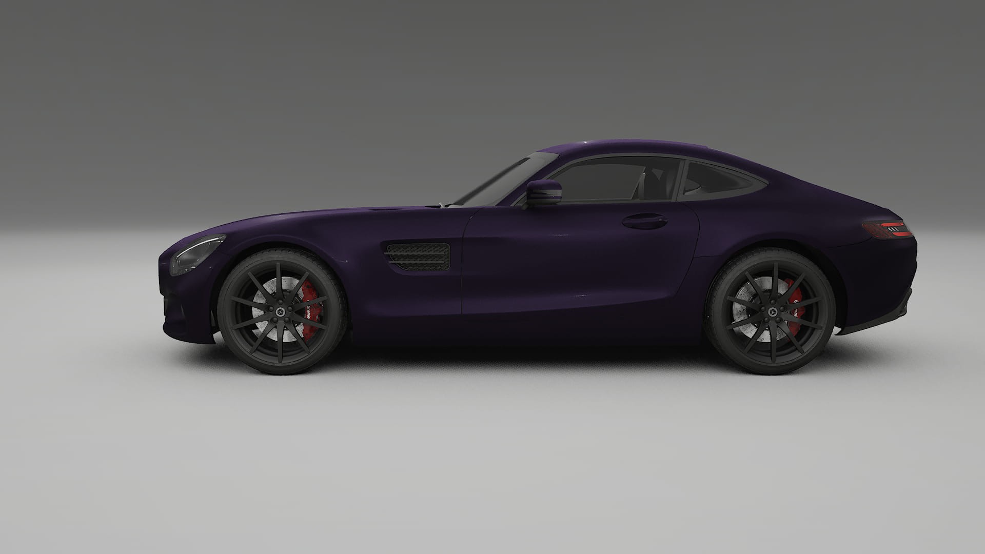 Mercedes AMG GT C190 Coupe TPU Lakbeschermingsfolie | VIOLET Kleurveranderende PPF – Volledig Voorgesneden Kit