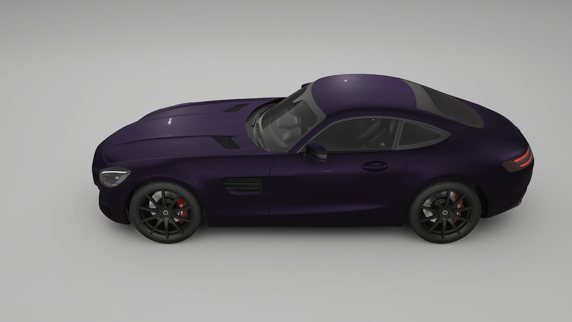 Mercedes AMG GT C190 Coupe TPU Lakbeschermingsfolie | VIOLET Kleurveranderende PPF – Volledig Voorgesneden Kit
