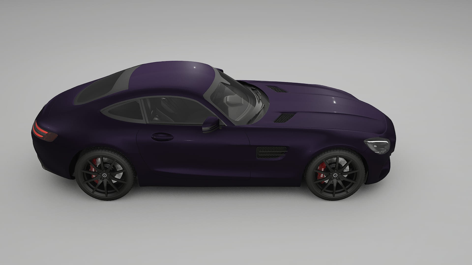Mercedes AMG GT C190 Coupe TPU Lakbeschermingsfolie | VIOLET Kleurveranderende PPF – Volledig Voorgesneden Kit