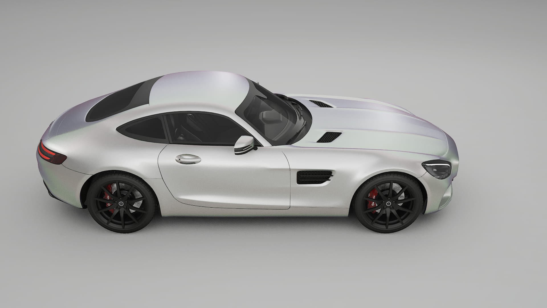 Mercedes AMG GT C190 Coupe TPU Lakbeschermingsfolie | NEBULA Kleurveranderende PPF – Volledig Voorgesneden Kit