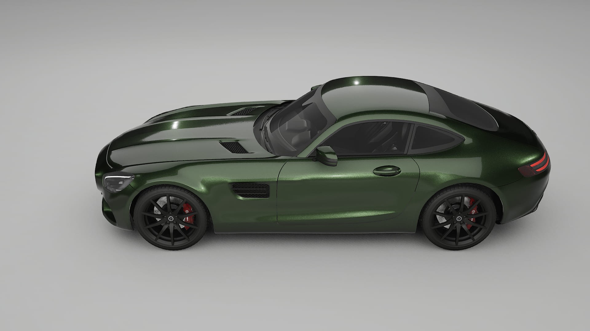 Mercedes AMG GT C190 Coupe TPU Lakbeschermingsfolie | LAGOON Kleurveranderende PPF – Volledig Voorgesneden Kit