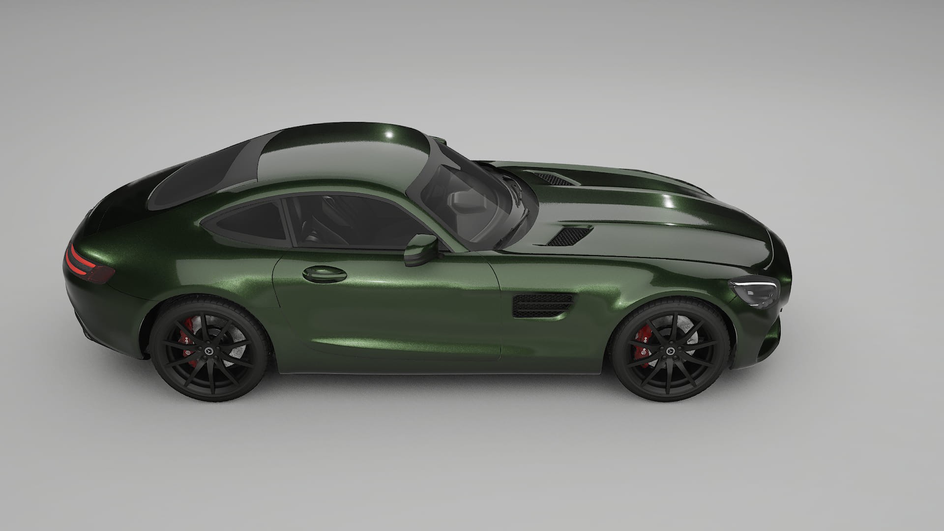 Mercedes AMG GT C190 Coupe TPU Lakbeschermingsfolie | LAGOON Kleurveranderende PPF – Volledig Voorgesneden Kit