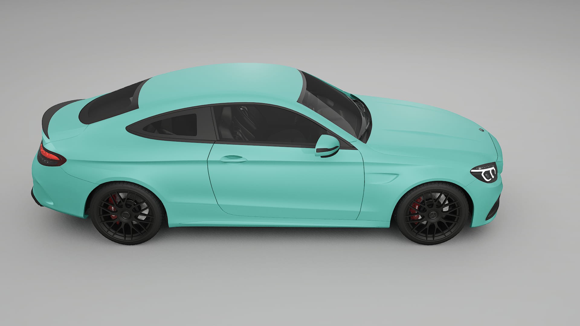 Mercedes C63 AMG W205 Coupe TPU Lakbeschermingsfolie | FROST Kleurveranderende PPF – Volledig Voorgesneden Kit