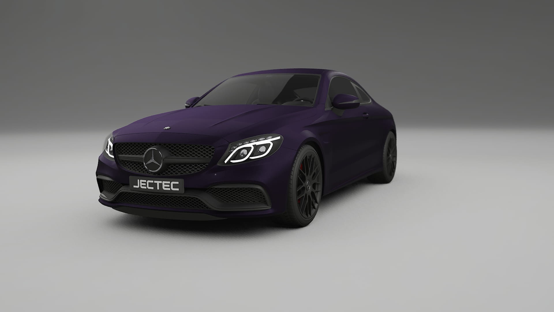 Mercedes C63 AMG W205 Coupe TPU Lakbeschermingsfolie | VIOLET Kleurveranderende PPF – Volledig Voorgesneden Kit