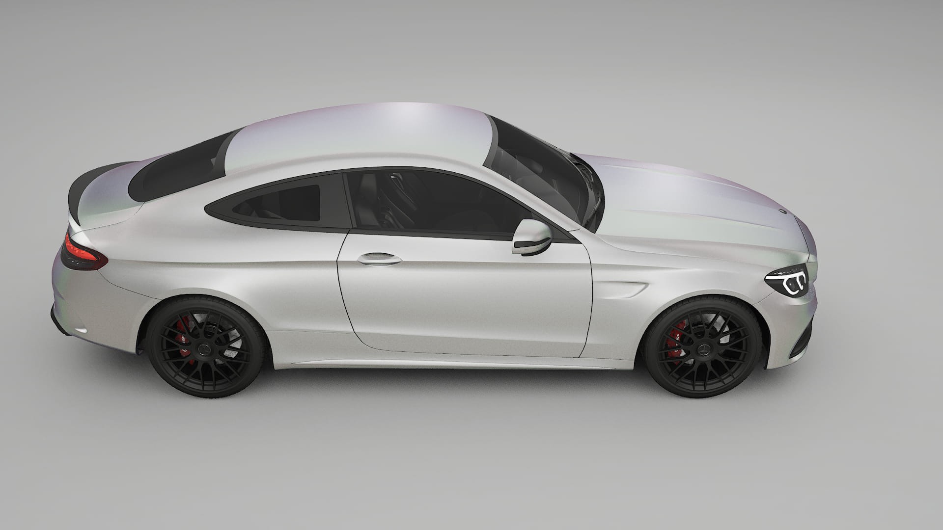 Mercedes C63 AMG W205 Coupe TPU Lakbeschermingsfolie | NEBULA Kleurveranderende PPF – Volledig Voorgesneden Kit