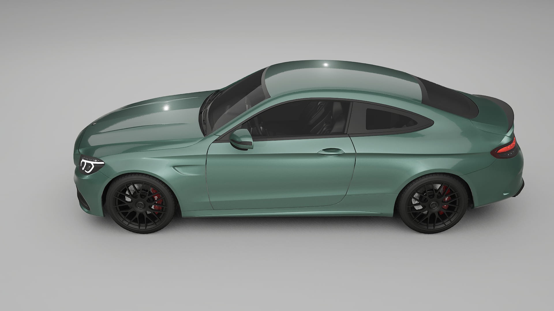 Mercedes C63 AMG W205 Coupe TPU Lakbeschermingsfolie | EVERGREEN Kleurveranderende PPF – Volledig Voorgesneden Kit