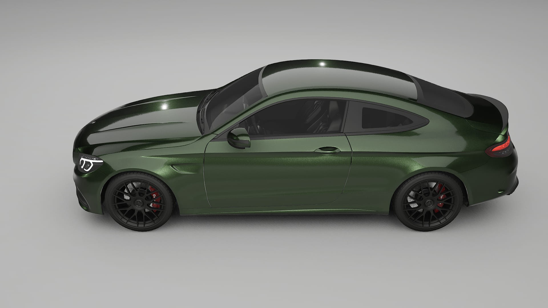 Mercedes C63 AMG W205 Coupe TPU Lakbeschermingsfolie | LAGOON Kleurveranderende PPF – Volledig Voorgesneden Kit