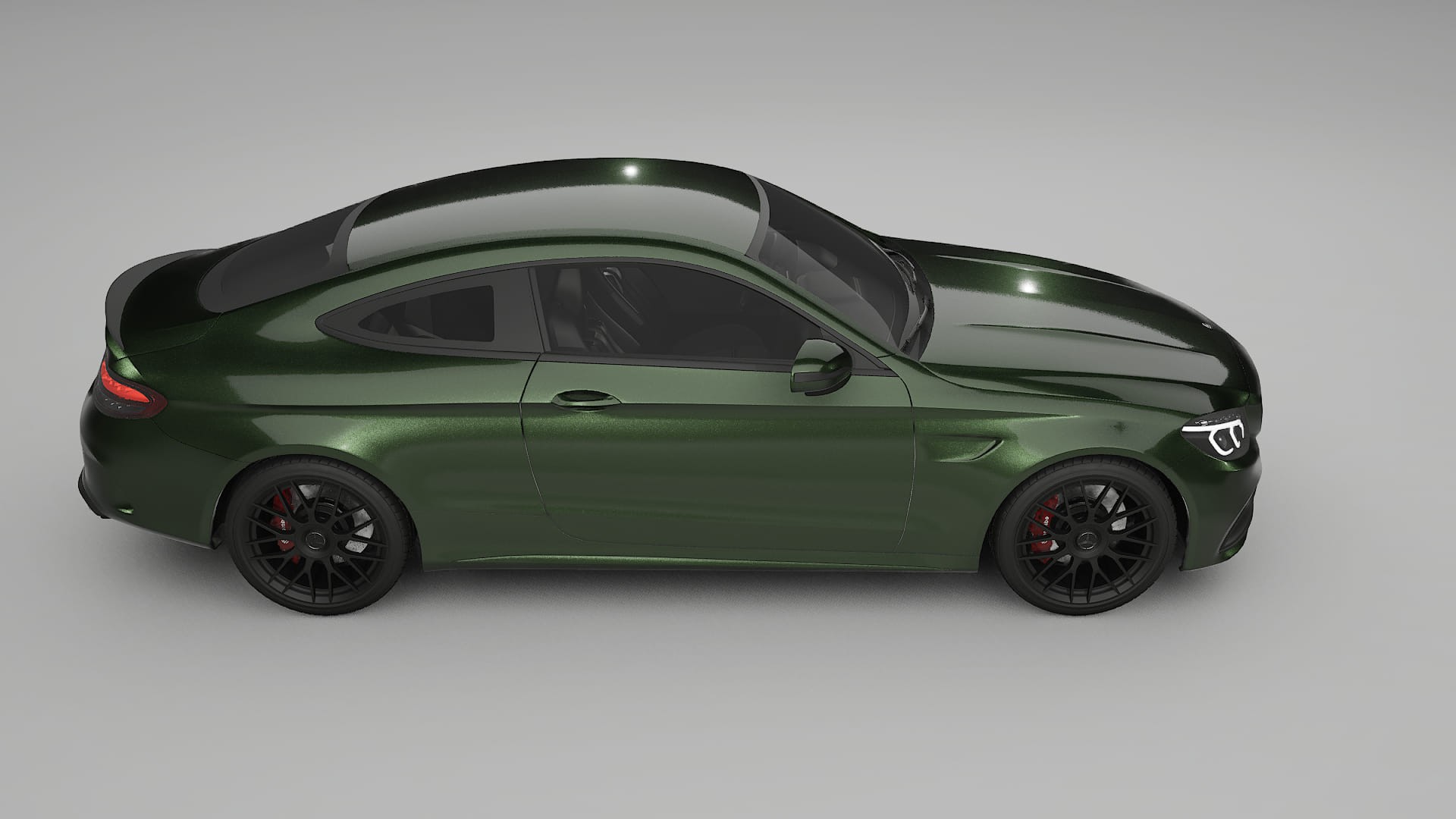 Mercedes C63 AMG W205 Coupe TPU Lakbeschermingsfolie | LAGOON Kleurveranderende PPF – Volledig Voorgesneden Kit