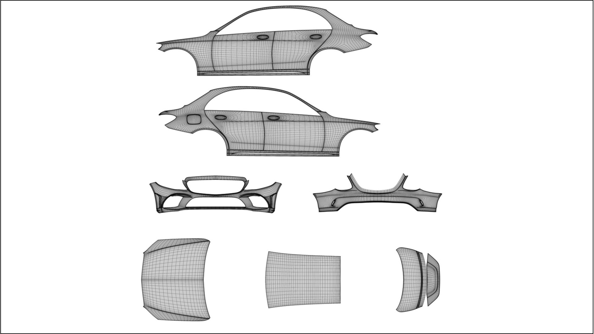 Mercedes C Class W205 AMG sedan TPU Lakbeschermingsfolie | SLATE Kleurveranderende PPF – Volledig Voorgesneden Kit 2