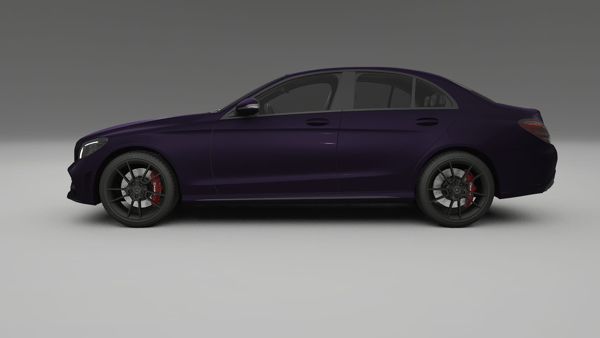 Mercedes C Class W205 AMG sedan TPU Lakbeschermingsfolie | VIOLET Kleurveranderende PPF – Volledig Voorgesneden Kit