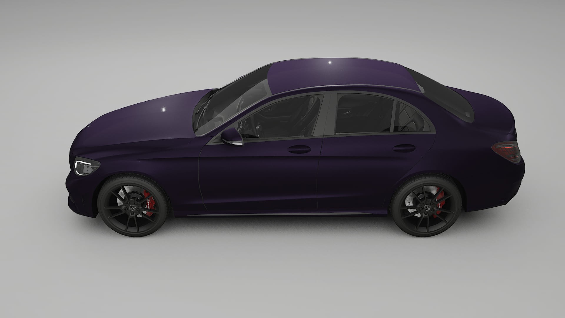 Mercedes C Class W205 AMG sedan TPU Lakbeschermingsfolie | VIOLET Kleurveranderende PPF – Volledig Voorgesneden Kit