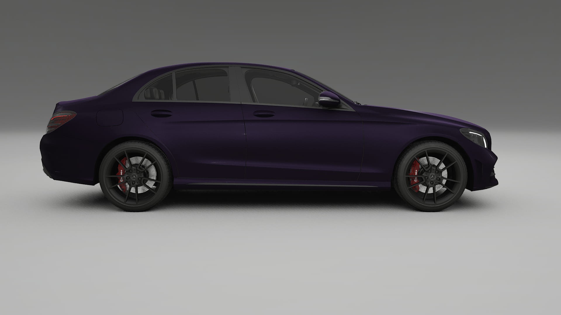 Mercedes C Class W205 AMG sedan TPU Lakbeschermingsfolie | VIOLET Kleurveranderende PPF – Volledig Voorgesneden Kit