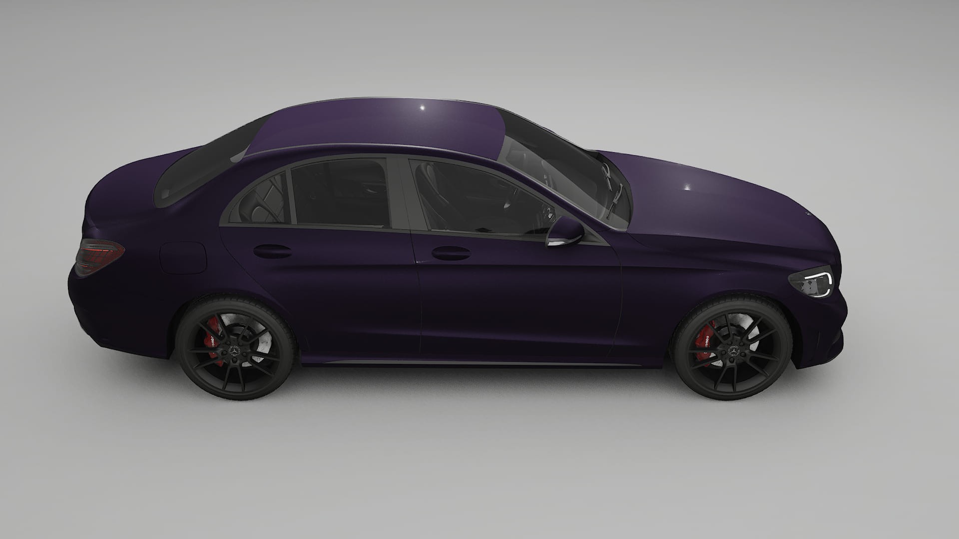 Mercedes C Class W205 AMG sedan TPU Lakbeschermingsfolie | VIOLET Kleurveranderende PPF – Volledig Voorgesneden Kit