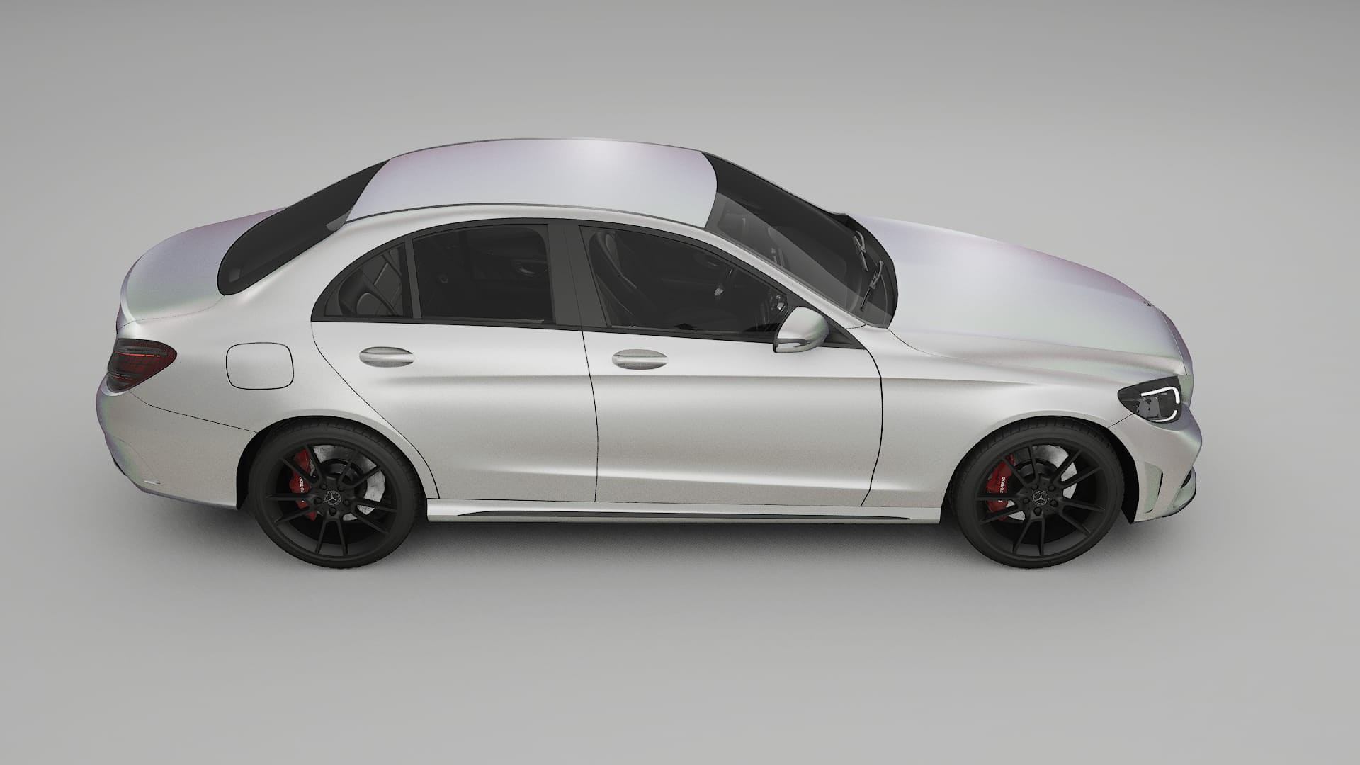 Mercedes C Class W205 AMG sedan TPU Lakbeschermingsfolie | NEBULA Kleurveranderende PPF – Volledig Voorgesneden Kit