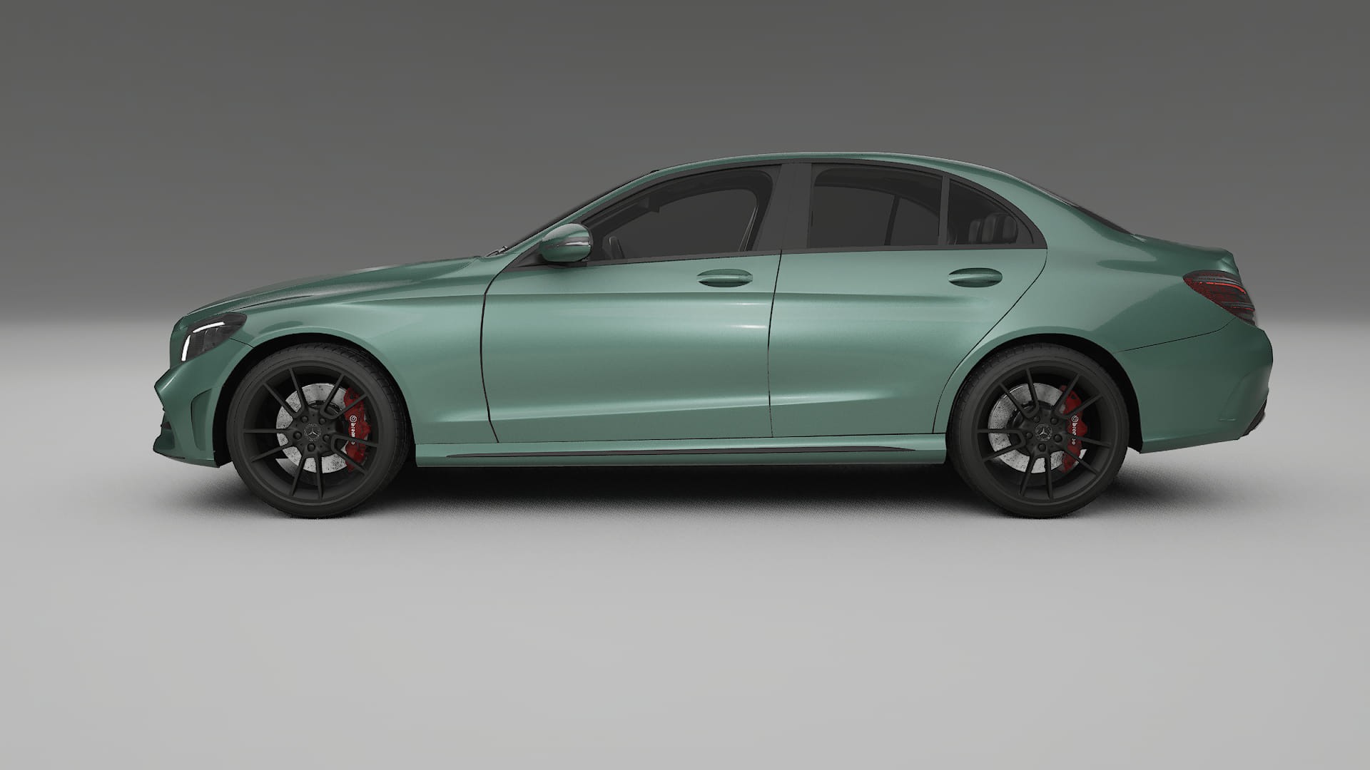 Mercedes C Class W205 AMG sedan TPU Lakbeschermingsfolie | EVERGREEN Kleurveranderende PPF – Volledig Voorgesneden Kit