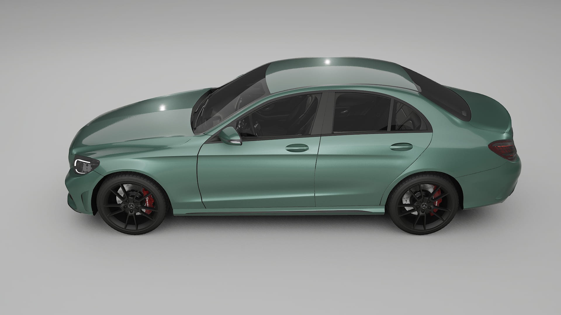 Mercedes C Class W205 AMG sedan TPU Lakbeschermingsfolie | EVERGREEN Kleurveranderende PPF – Volledig Voorgesneden Kit