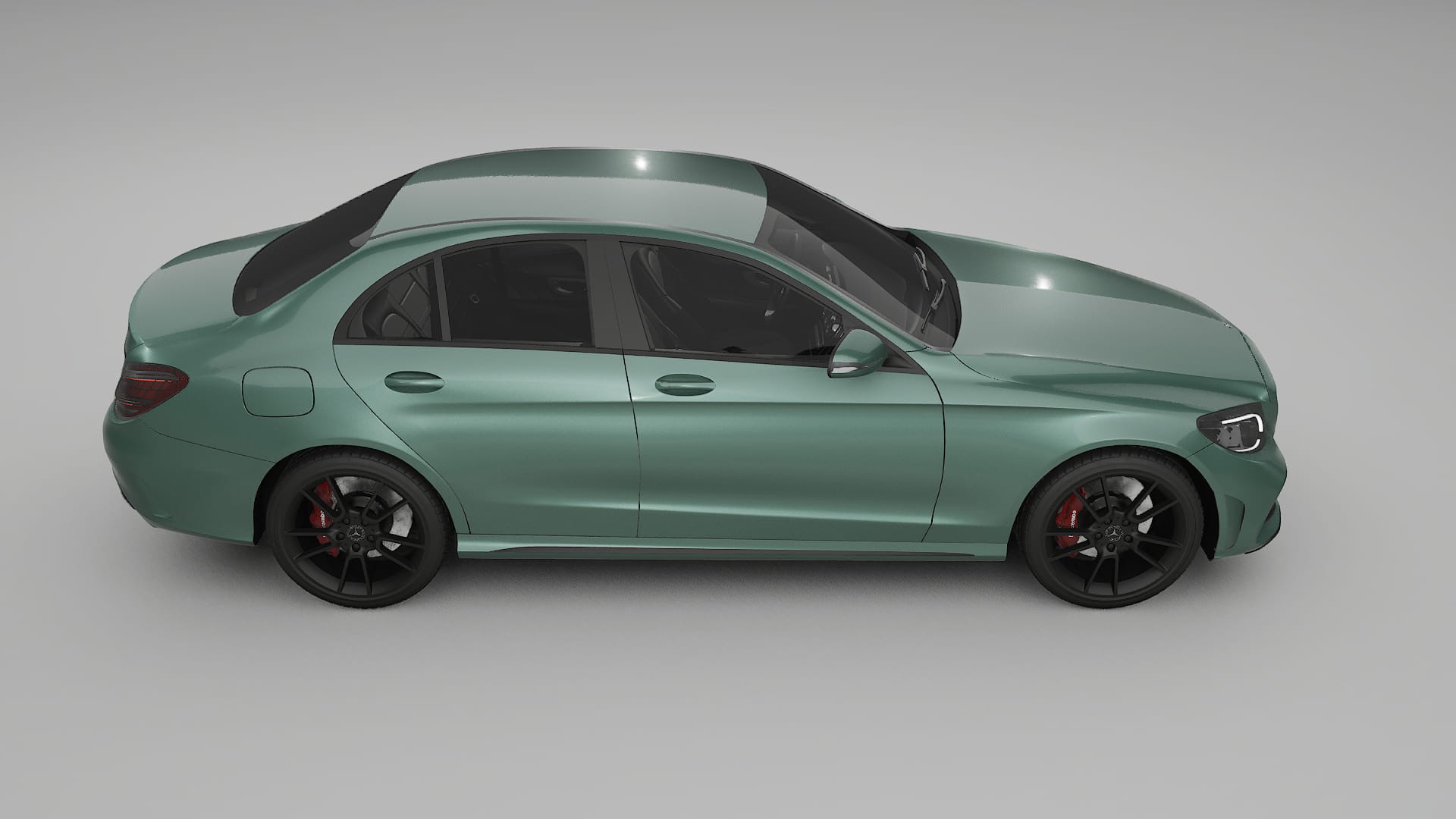 Mercedes C Class W205 AMG sedan TPU Lakbeschermingsfolie | EVERGREEN Kleurveranderende PPF – Volledig Voorgesneden Kit