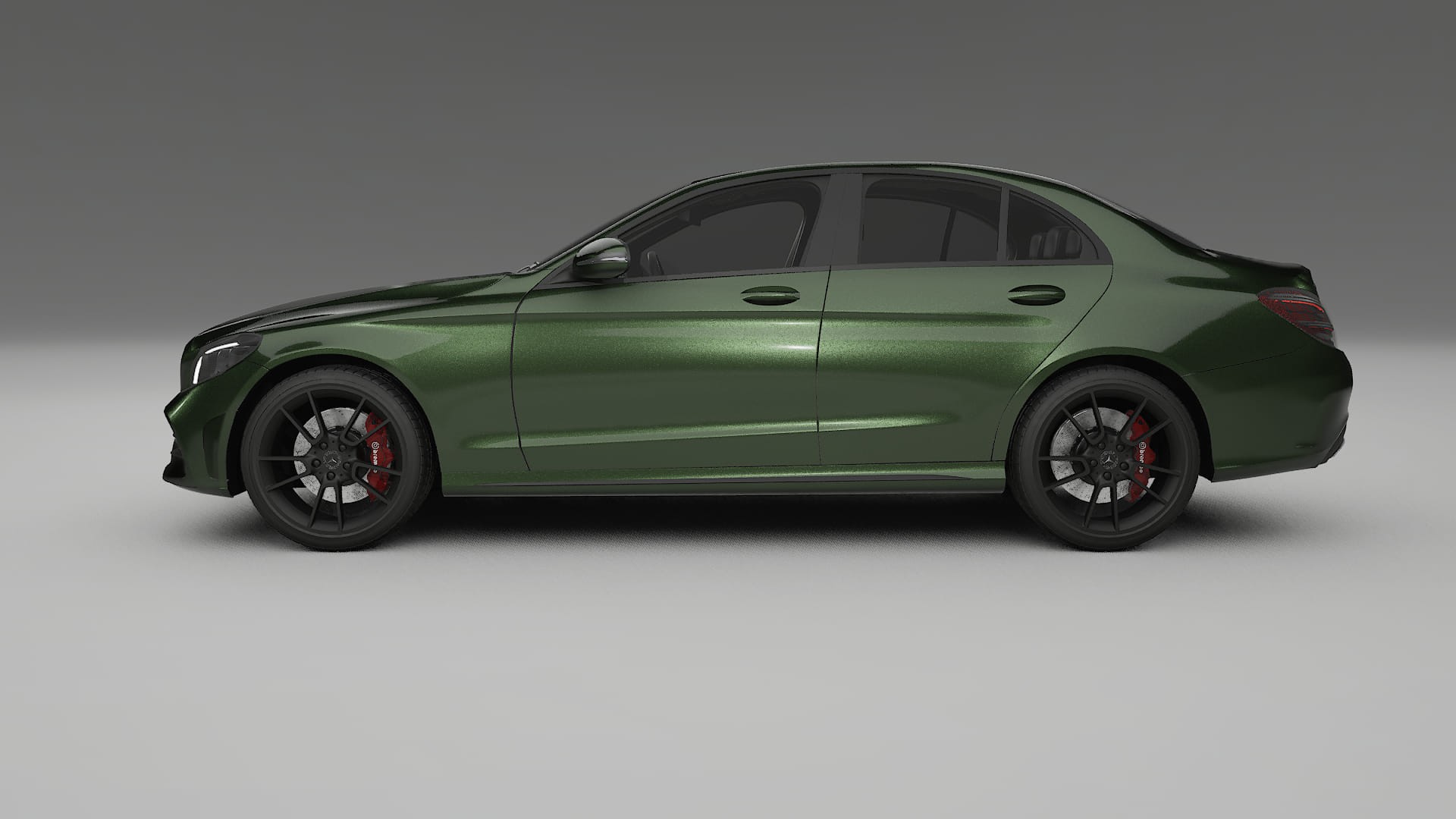 Mercedes C Class W205 AMG sedan TPU Lakbeschermingsfolie | LAGOON Kleurveranderende PPF – Volledig Voorgesneden Kit