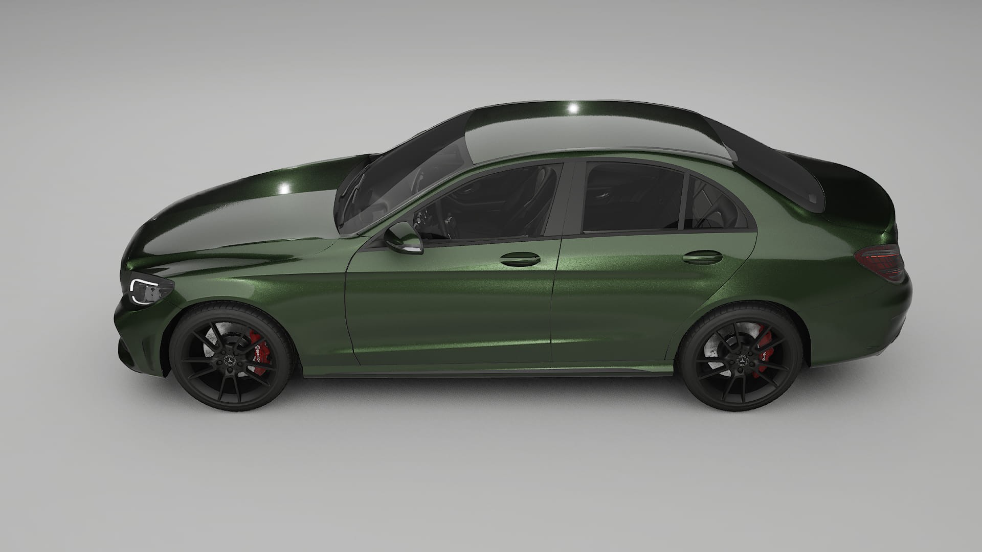 Mercedes C Class W205 AMG sedan TPU Lakbeschermingsfolie | LAGOON Kleurveranderende PPF – Volledig Voorgesneden Kit