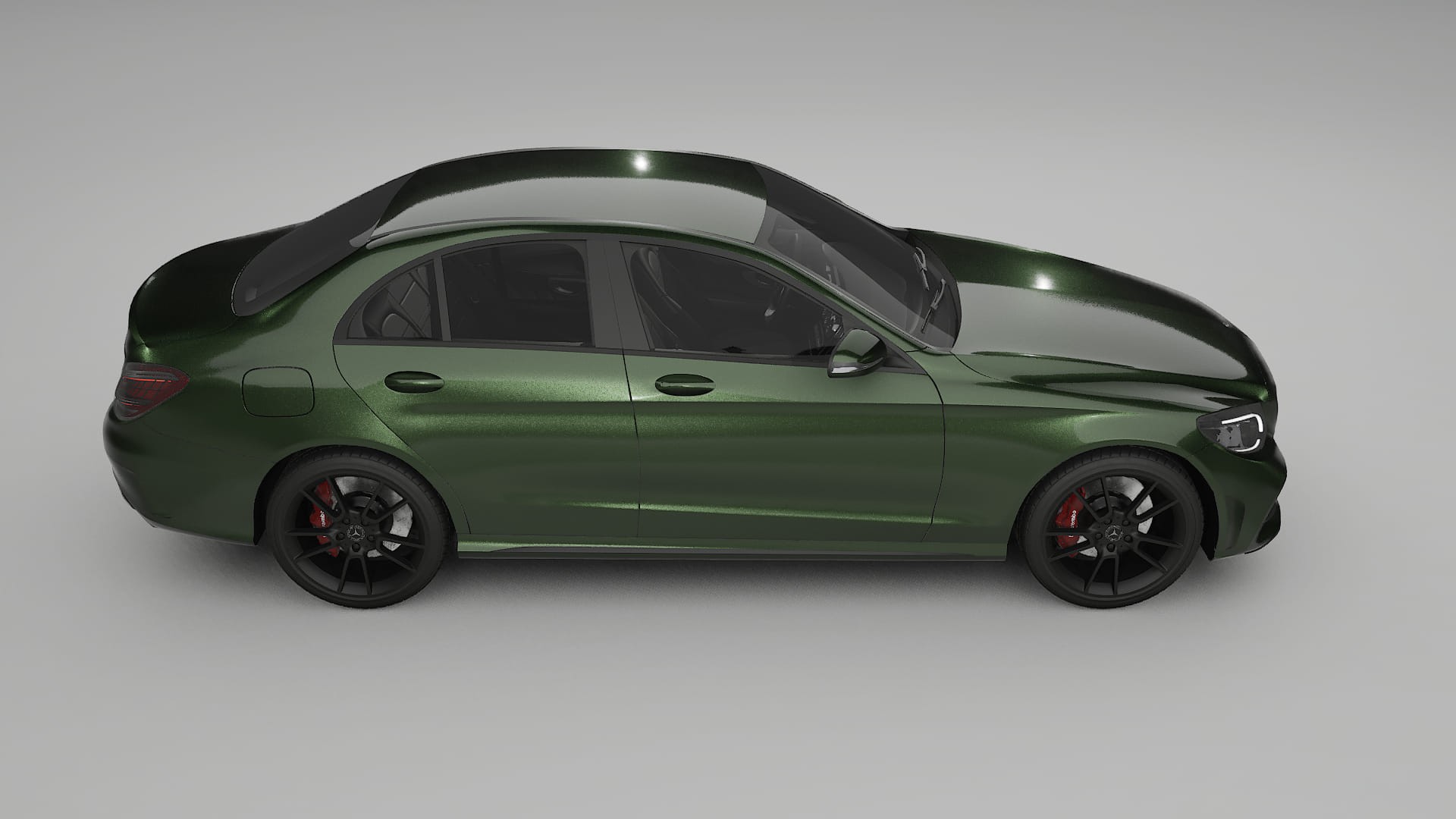 Mercedes C Class W205 AMG sedan TPU Lakbeschermingsfolie | LAGOON Kleurveranderende PPF – Volledig Voorgesneden Kit