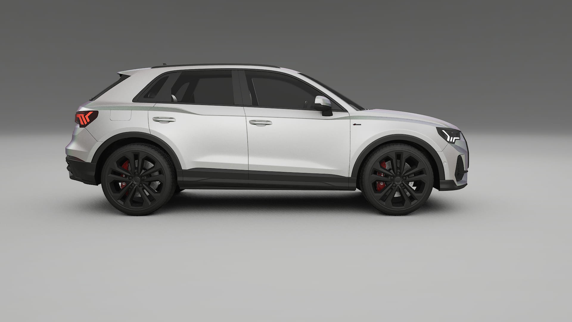 Audi Q3 S Line F3 TPU Lakbeschermingsfolie | NEBULA Kleurveranderende PPF – Volledig Voorgesneden Kit