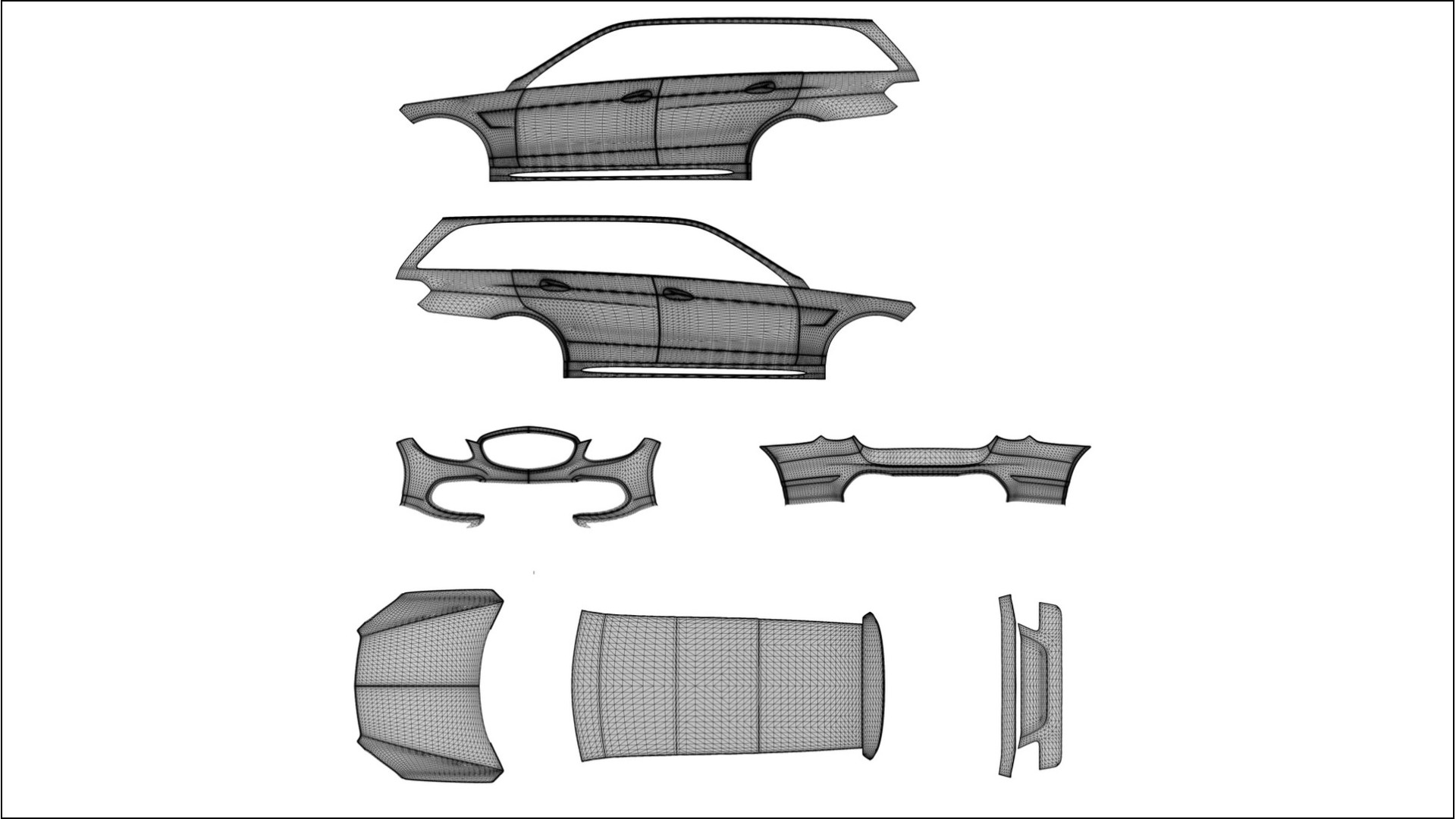 Mercedes E63 AMG Combi W212 facelift LCI TPU Lakbeschermingsfolie | JEWEL Kleurveranderende PPF – Volledig Voorgesneden Kit