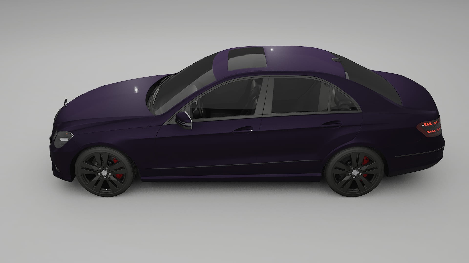 Mercedes E Class Sedan W212 Prefacelift pre LCI TPU Lakbeschermingsfolie | VIOLET Kleurveranderende PPF – Volledig Voorgesnede