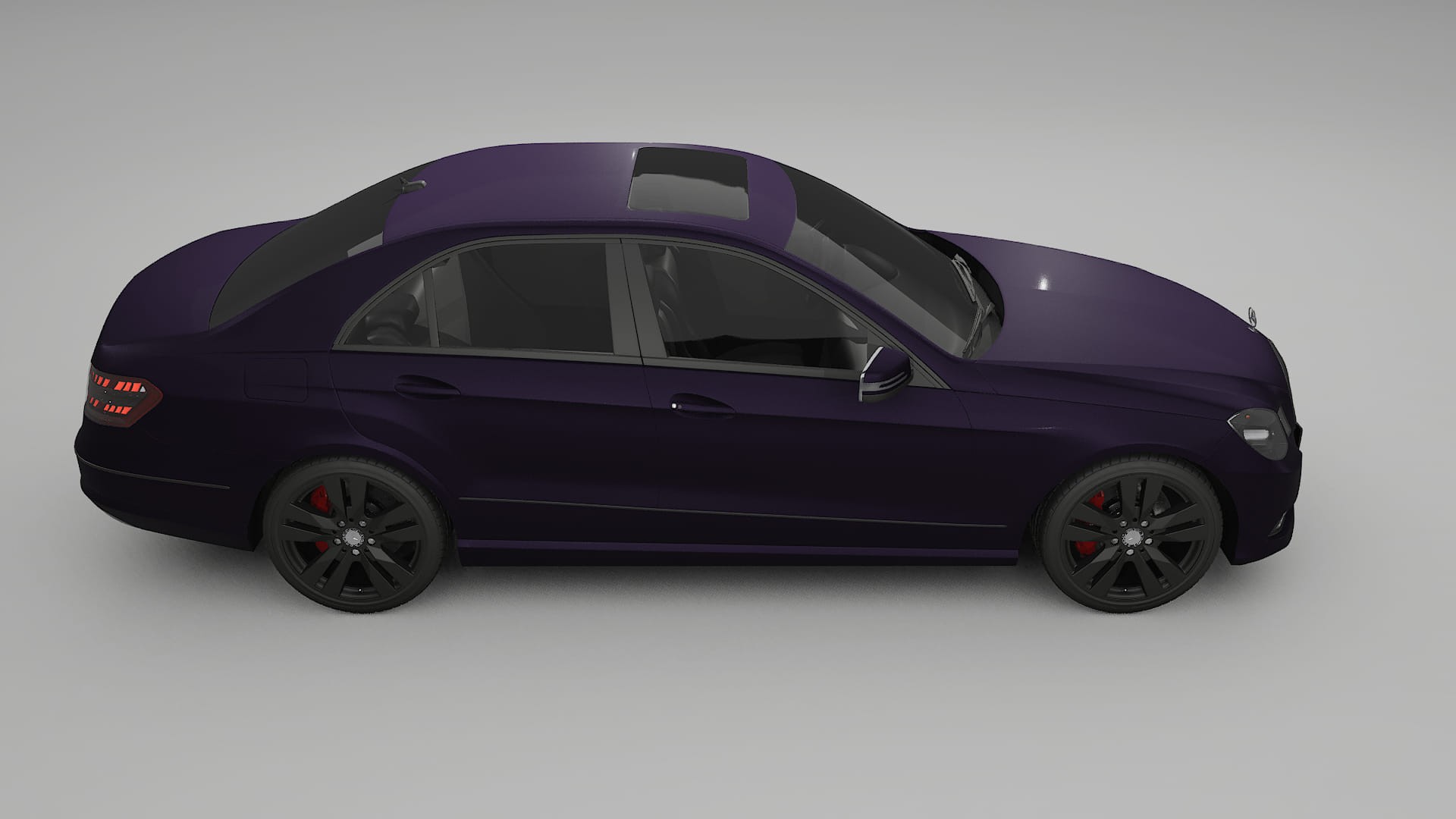 Mercedes E Class Sedan W212 Prefacelift pre LCI TPU Lakbeschermingsfolie | VIOLET Kleurveranderende PPF – Volledig Voorgesnede