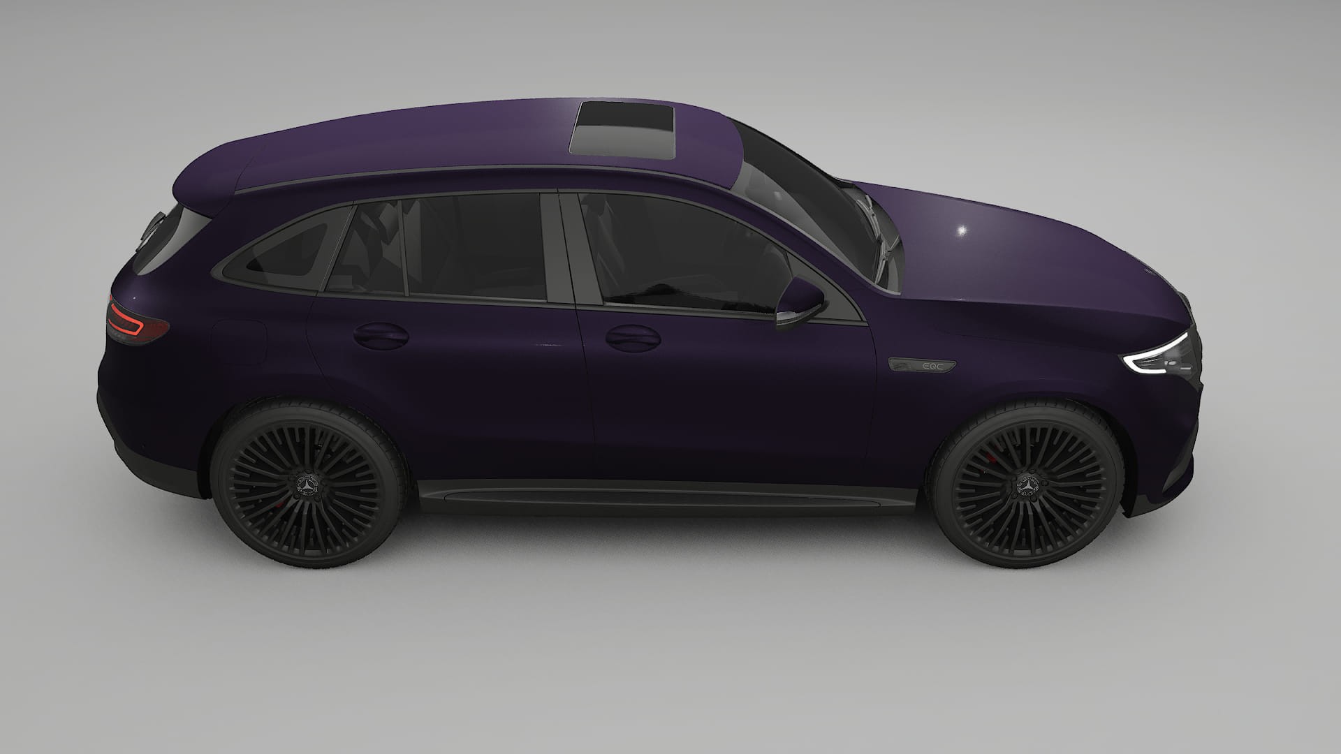 Mercedes EQC AMG TPU Lakbeschermingsfolie | VIOLET Kleurveranderende PPF – Volledig Voorgesneden Kit
