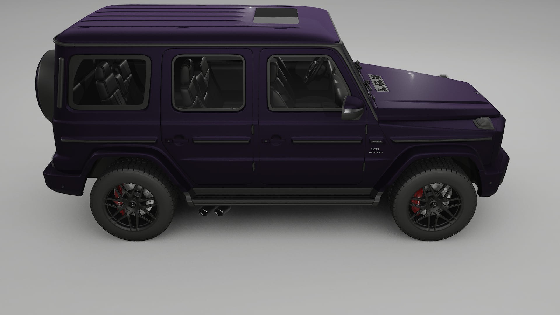 Mercedes G63 AMG W463A TPU Lakbeschermingsfolie | VIOLET Kleurveranderende PPF – Volledig Voorgesneden Kit
