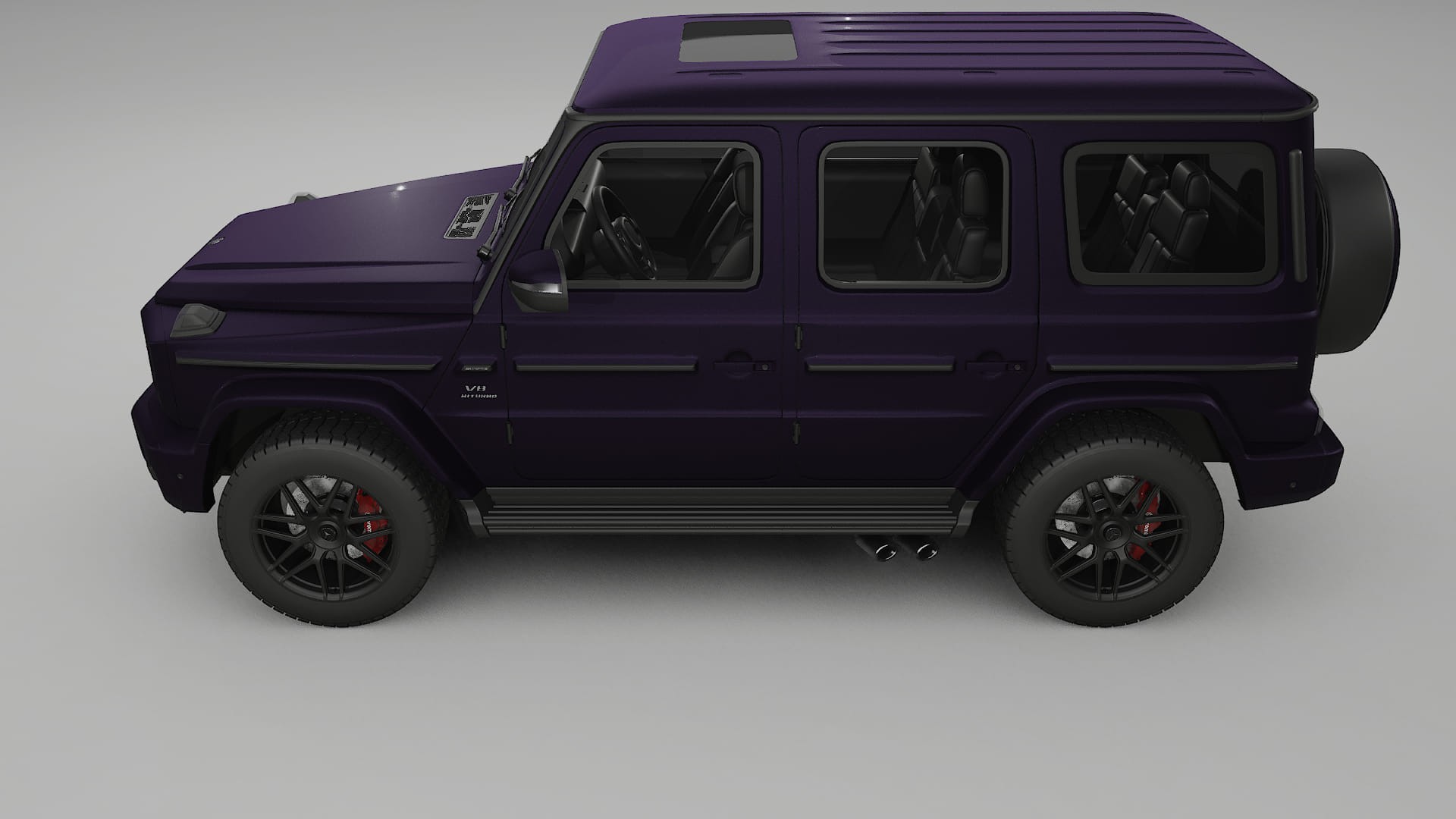 Mercedes G63 AMG W463A TPU Lakbeschermingsfolie | VIOLET Kleurveranderende PPF – Volledig Voorgesneden Kit