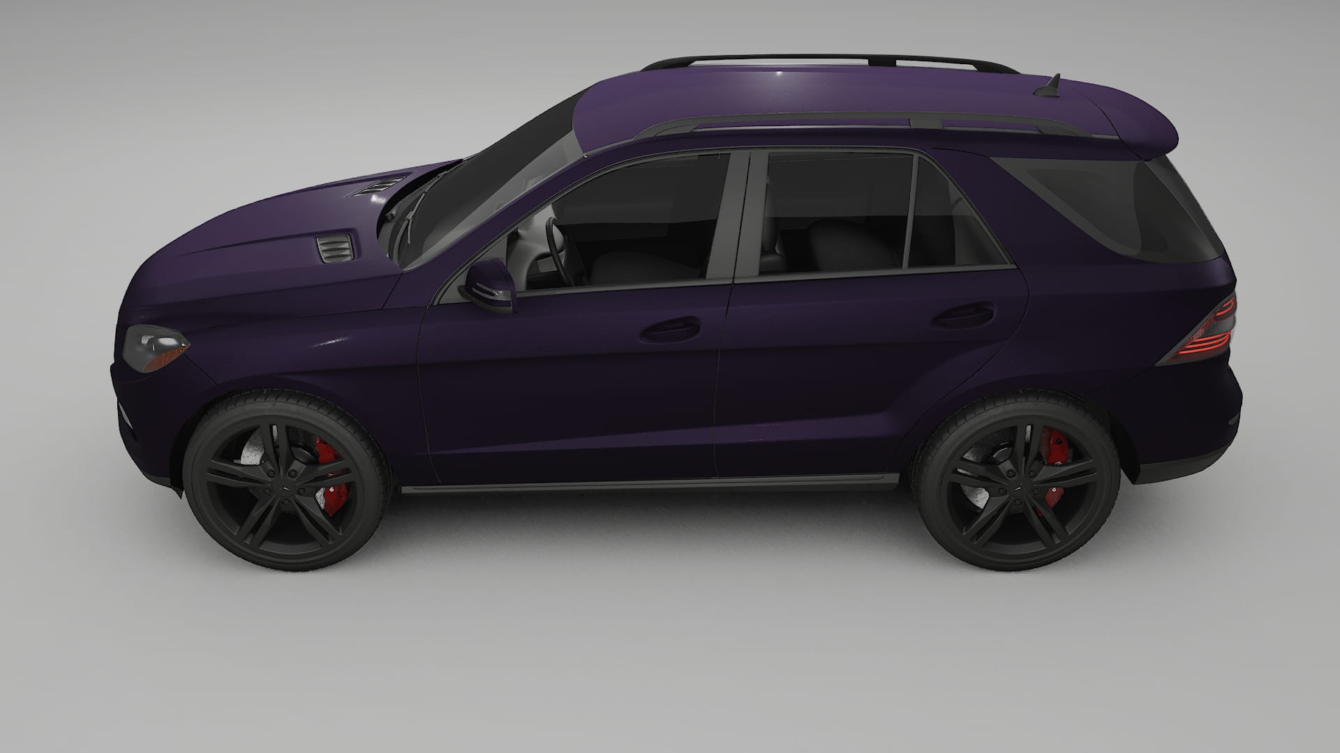 Mercedes M class W166 TPU Lakbeschermingsfolie | VIOLET Kleurveranderende PPF – Volledig Voorgesneden Kit