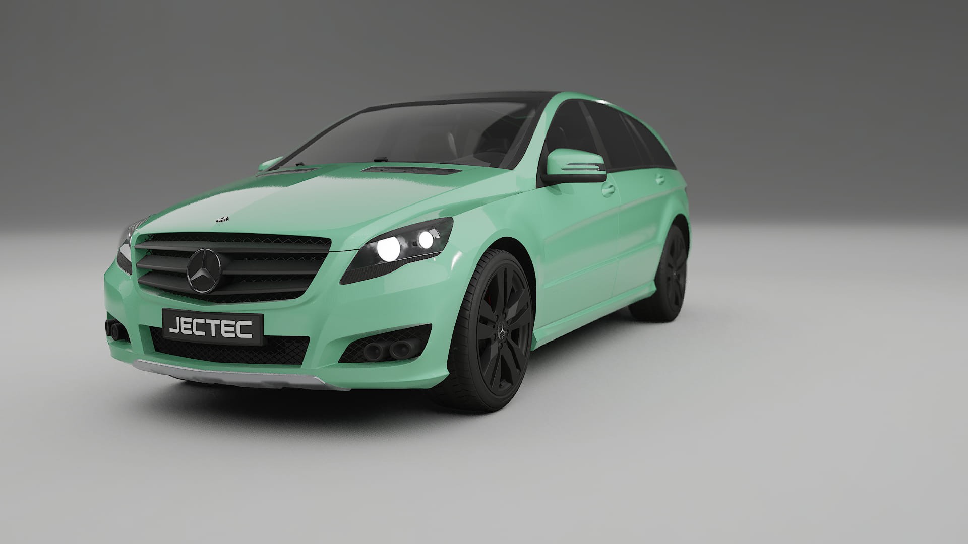 Mercedes R class W251 facelift LCI TPU Lakbeschermingsfolie | DUSTY Kleurveranderende PPF – Volledig Voorgesneden Kit